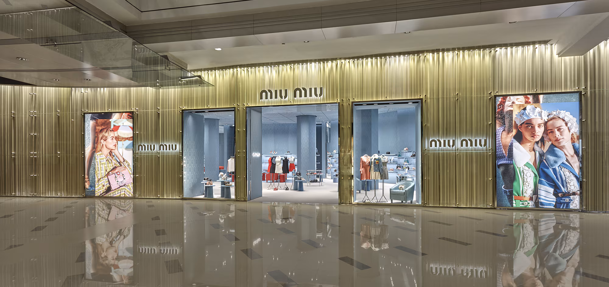 Miu Miu luxury product display