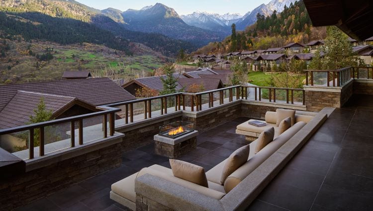 Ritz-Carlton luxury villa terrace