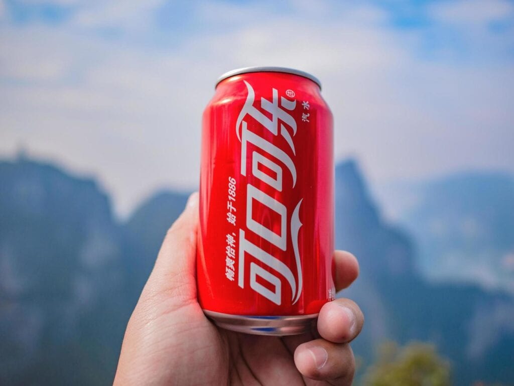 Coca-Cola branding example for Chinese market