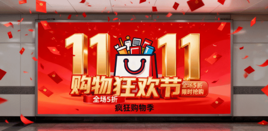 Promotional image for the 17th Double 11 shopping festival