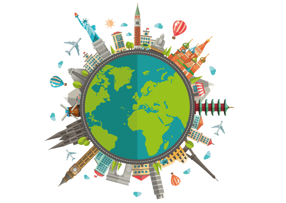 Brand internationalization concept image
