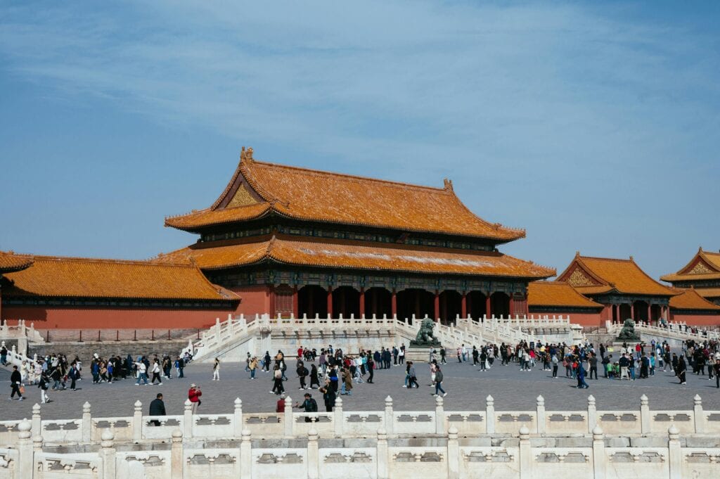 Scenic landscape with luxury travel destination