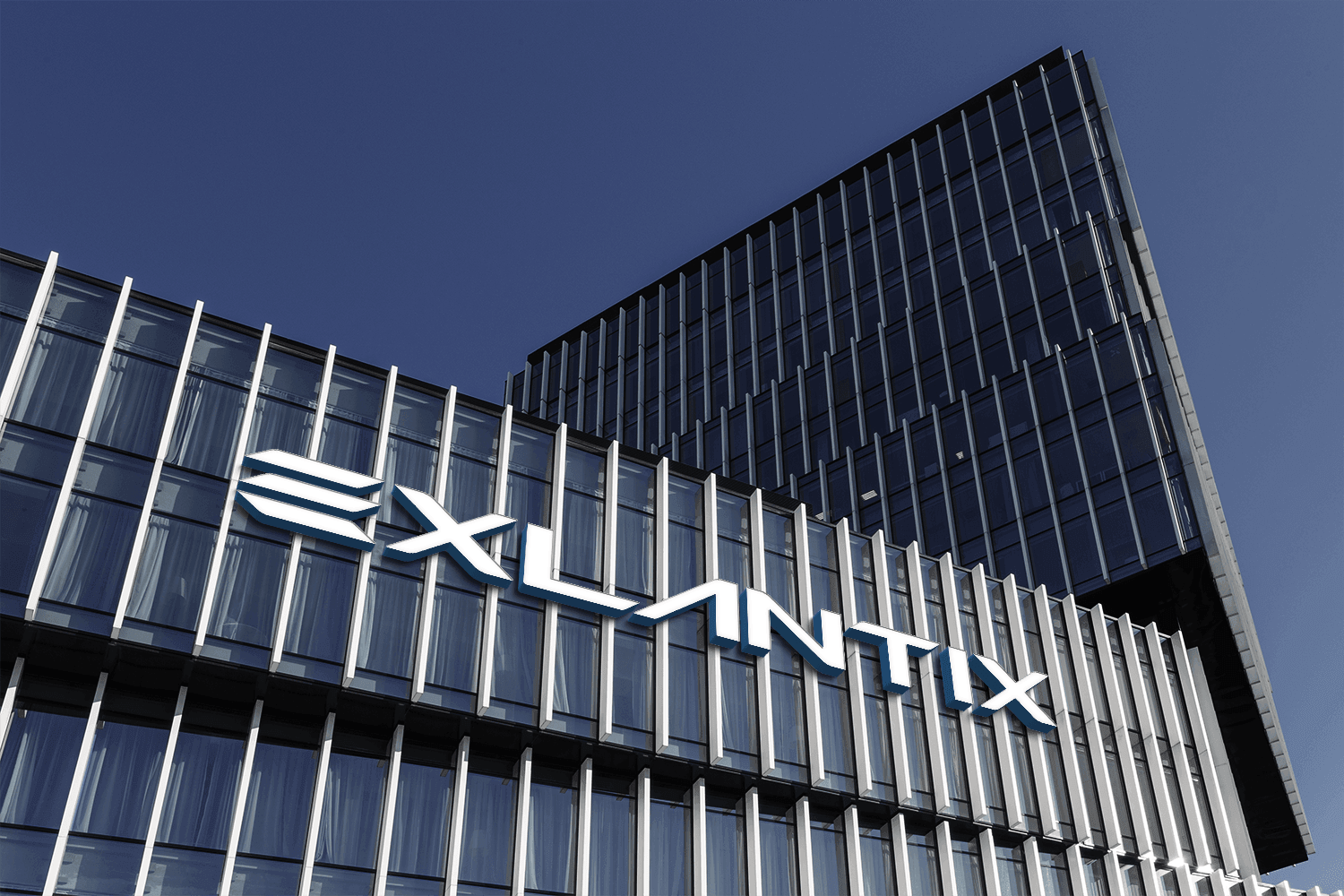 Exlantix brand environment mockup