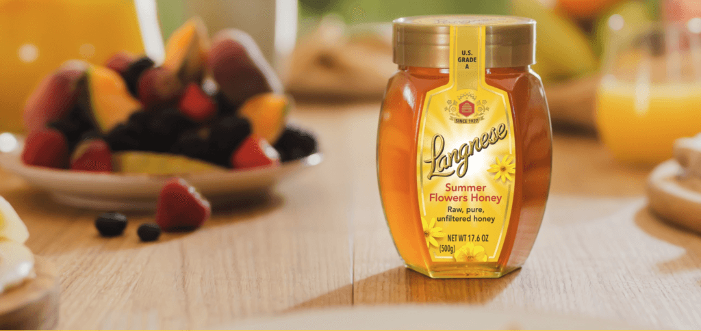 Langnese honey product range for the China market